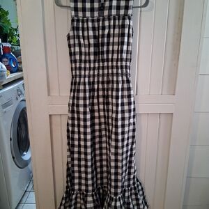 a new day Checkered Black and White Dress